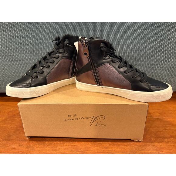 Vintage Havana High-Top Sneakers - Black & Metallic - Picture 3 of 4